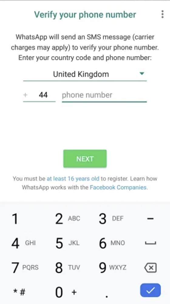 Récupération d'un compte WhatsApp par numéro de téléphone