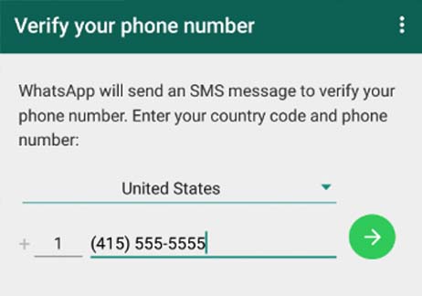 Restaurer l'accès au compte WhatsApp